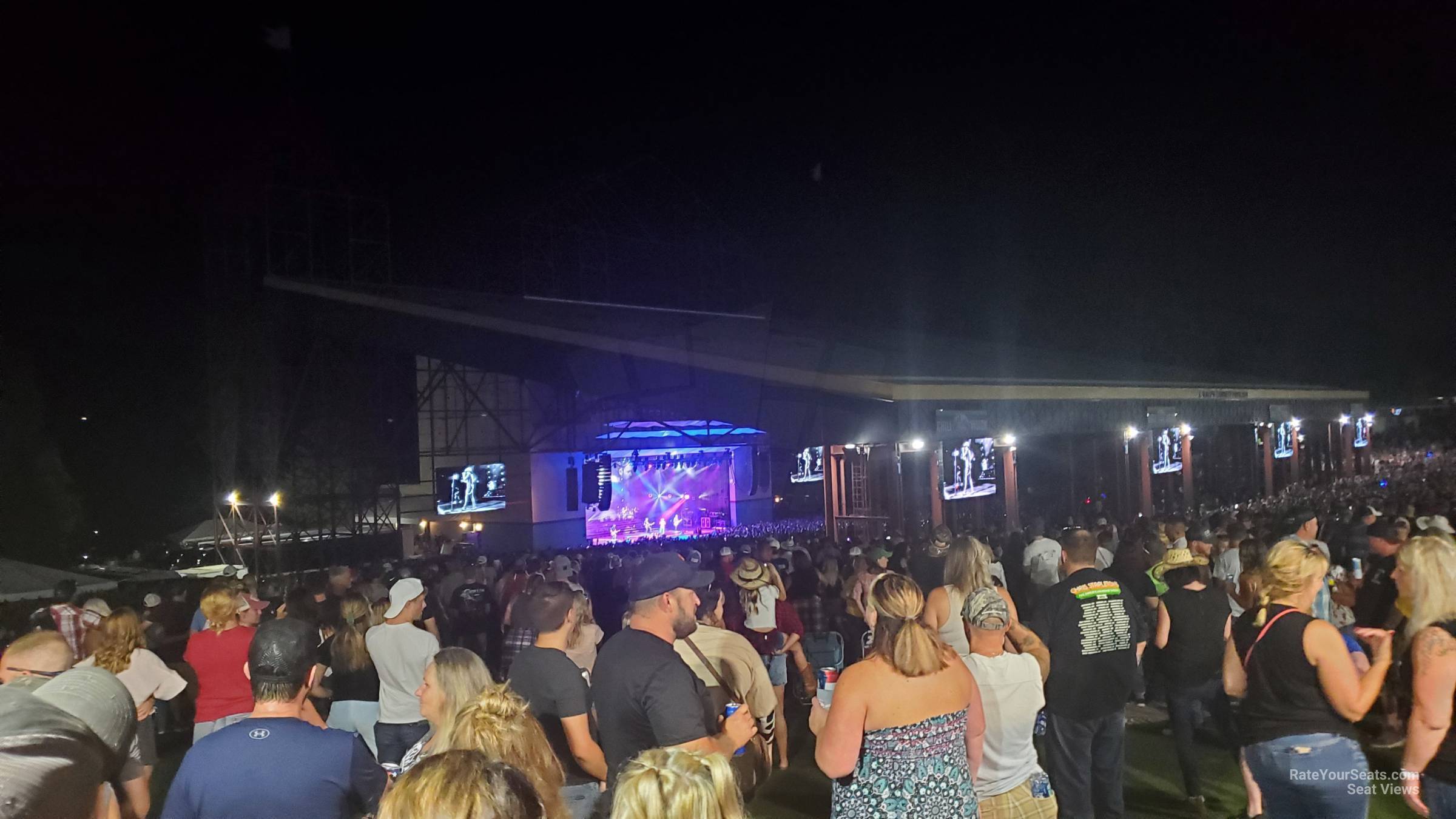 lawn seat view  - riverbend music center